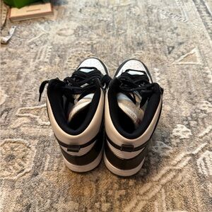 High-Top Nike Panda Dunks
